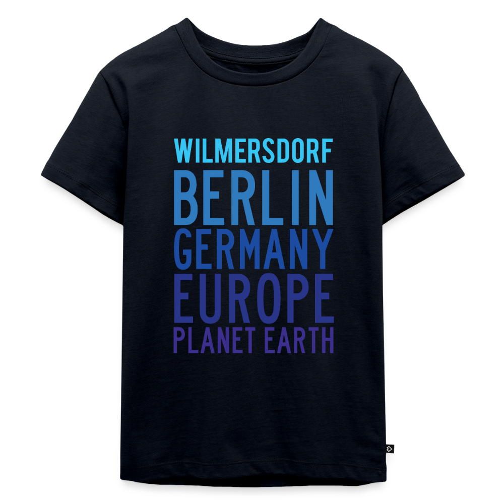 Wilmersdorf Planet Earth - Kinder Premium T-Shirt - Navy