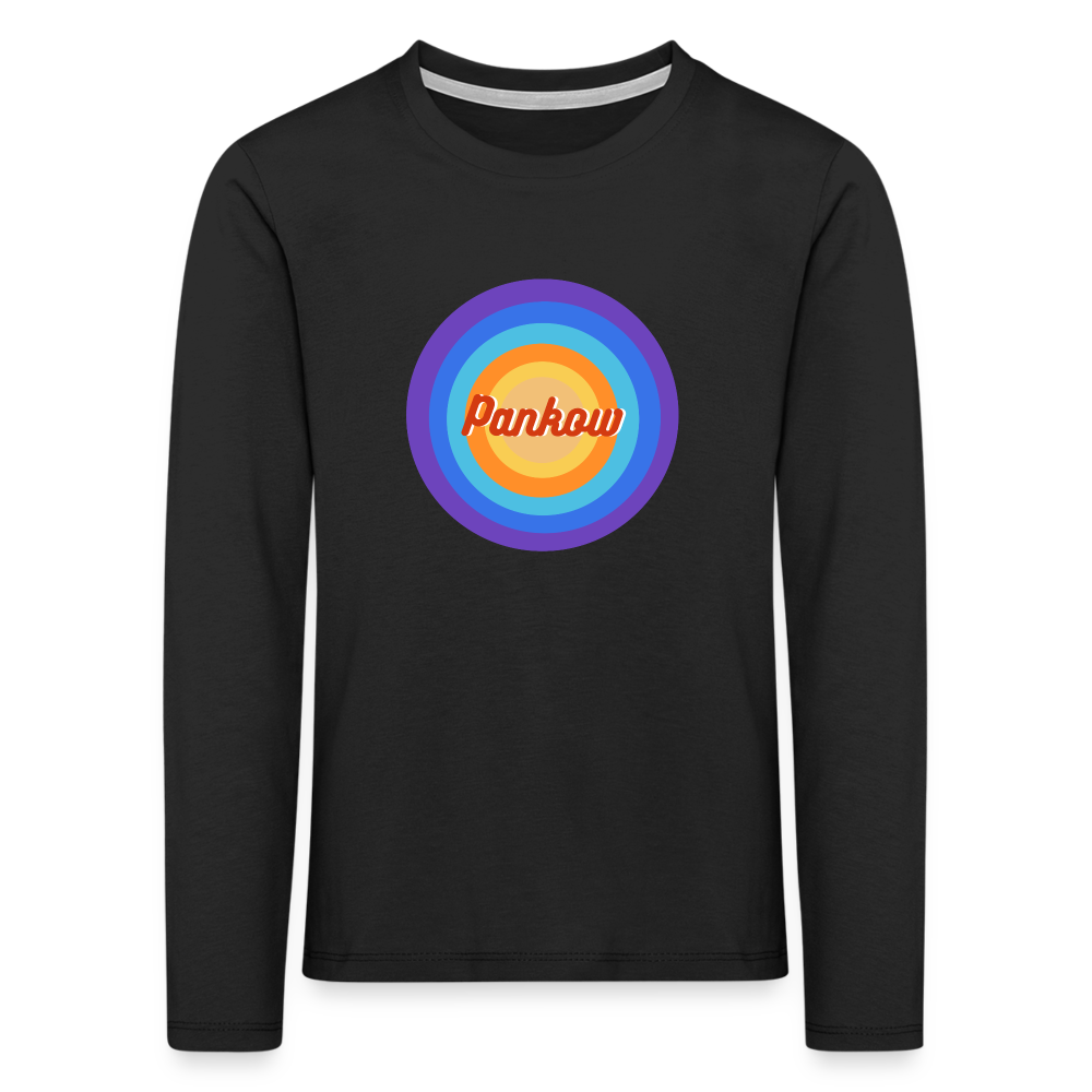 Pankow Retro - Kinder Langarmshirt - Schwarz