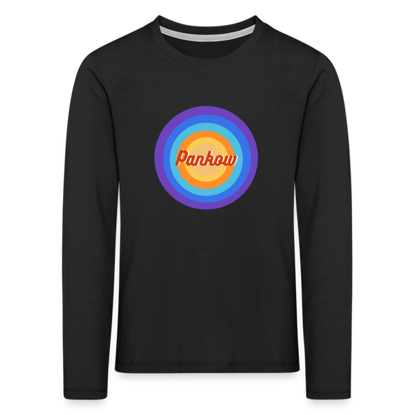 Pankow Retro - Kinder Langarmshirt - Schwarz