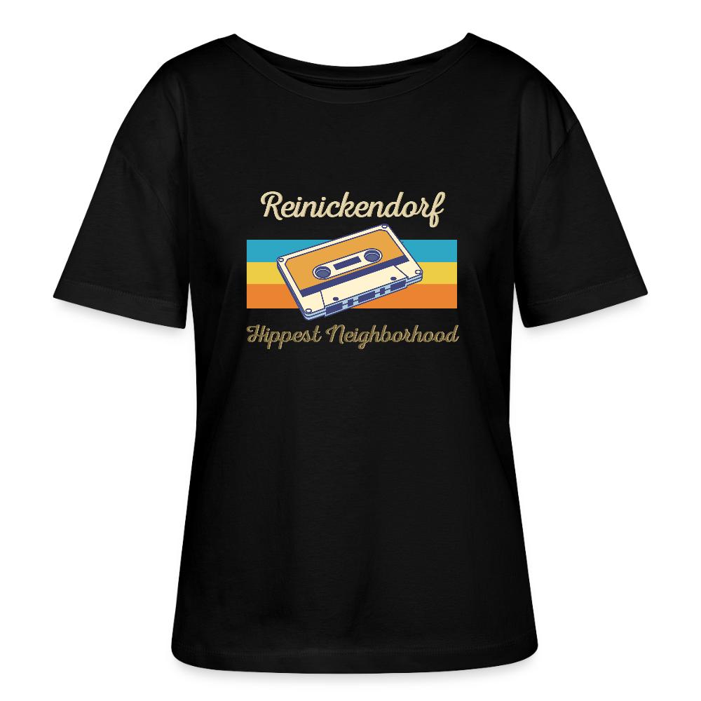 Reinickendorf  Hippest Neighborhood - Relaxed Rundhals Frauen Bio-T-Shirt - Schwarz