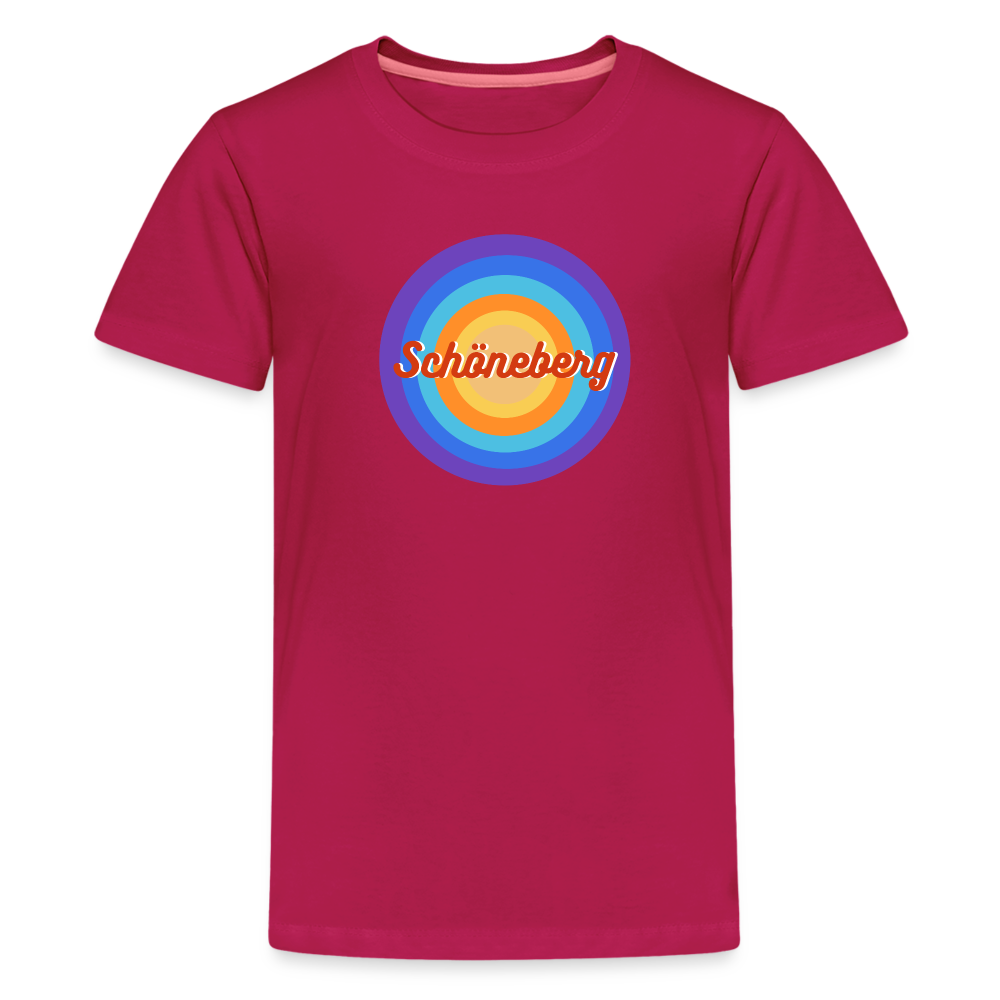 Schöneberg retro - Teenager Premium T-Shirt - dunkles Pink