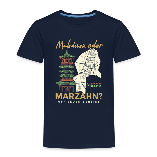 Malediven Oder Marzahn - Kinder Premium T-Shirt - Navy