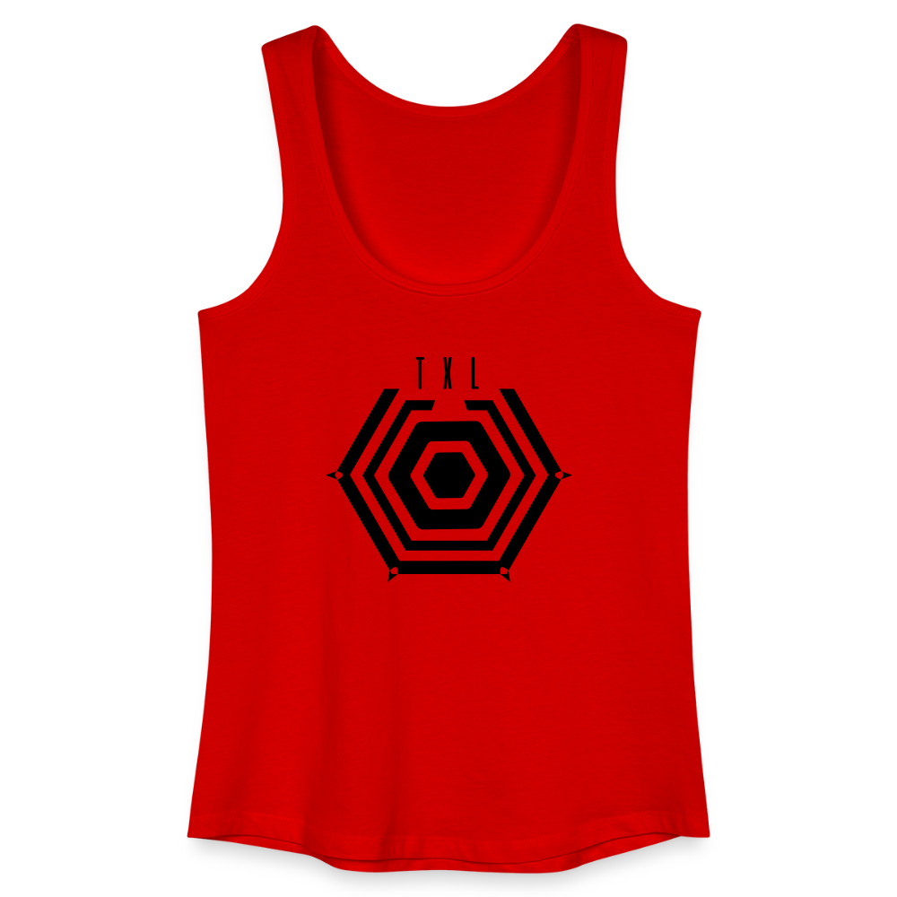 Tegel TXL Umrisse - Frauen Bio Tank Top - Rot