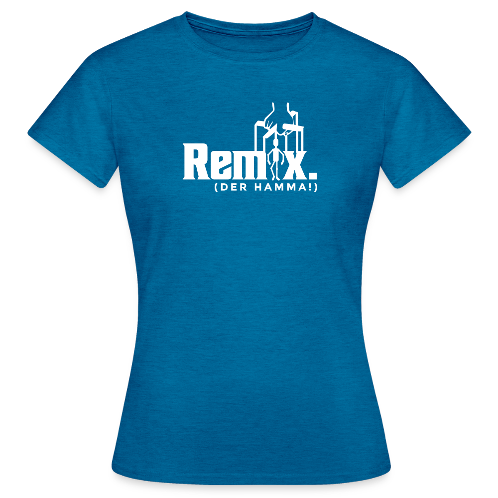 Remix. - Frauen Premium T-Shirt - Antikblaues Saphir meliert