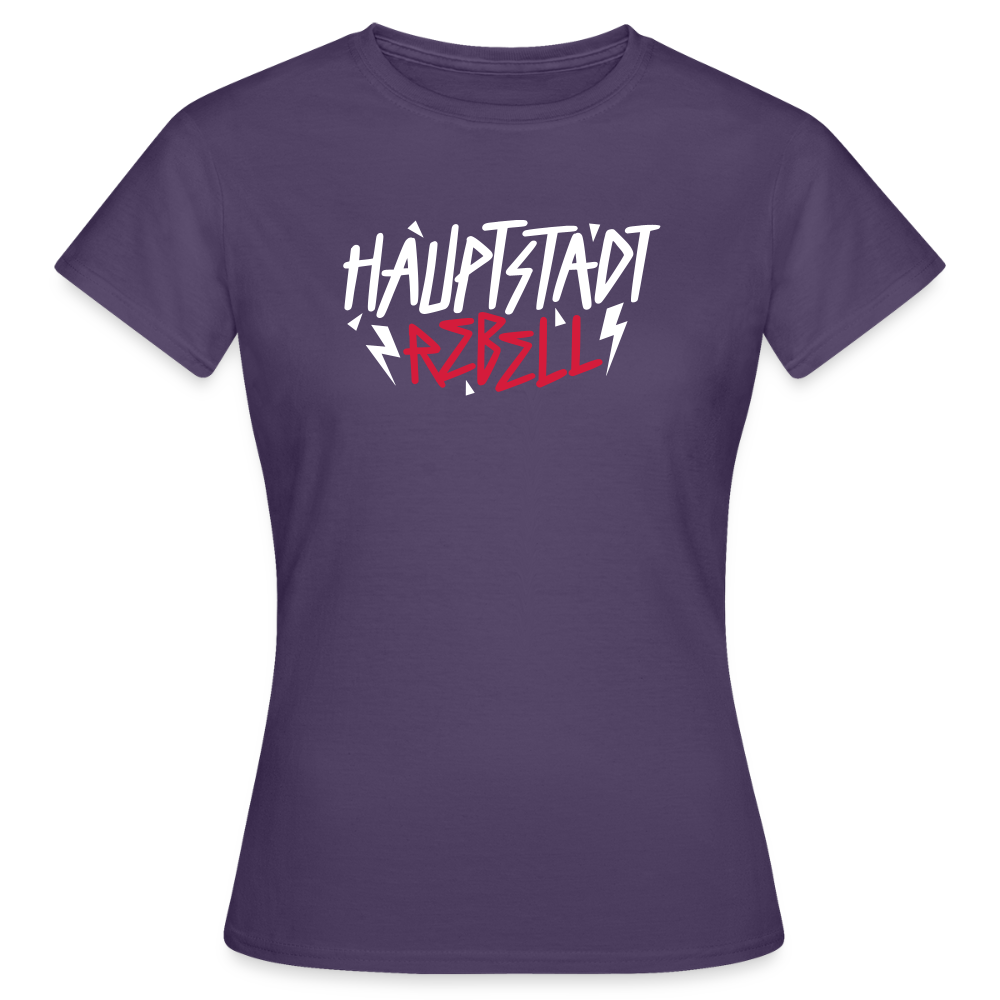 Haupstadt Rebell - Frauen Premium T-Shirt - Dunkellila
