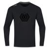 Tegel TXL Umrisse - Männer Sport Langamshirt - Schwarz