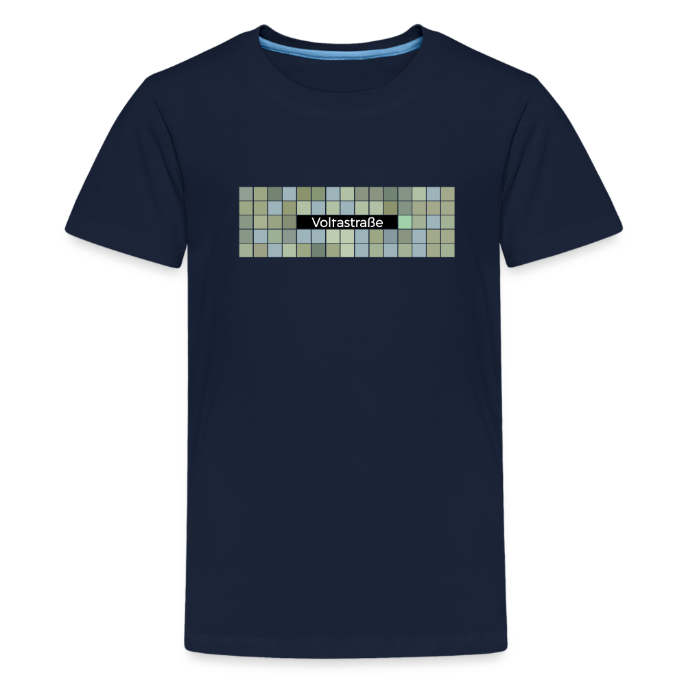 Voltastrasse - Teenager Premium T-Shirt - Navy