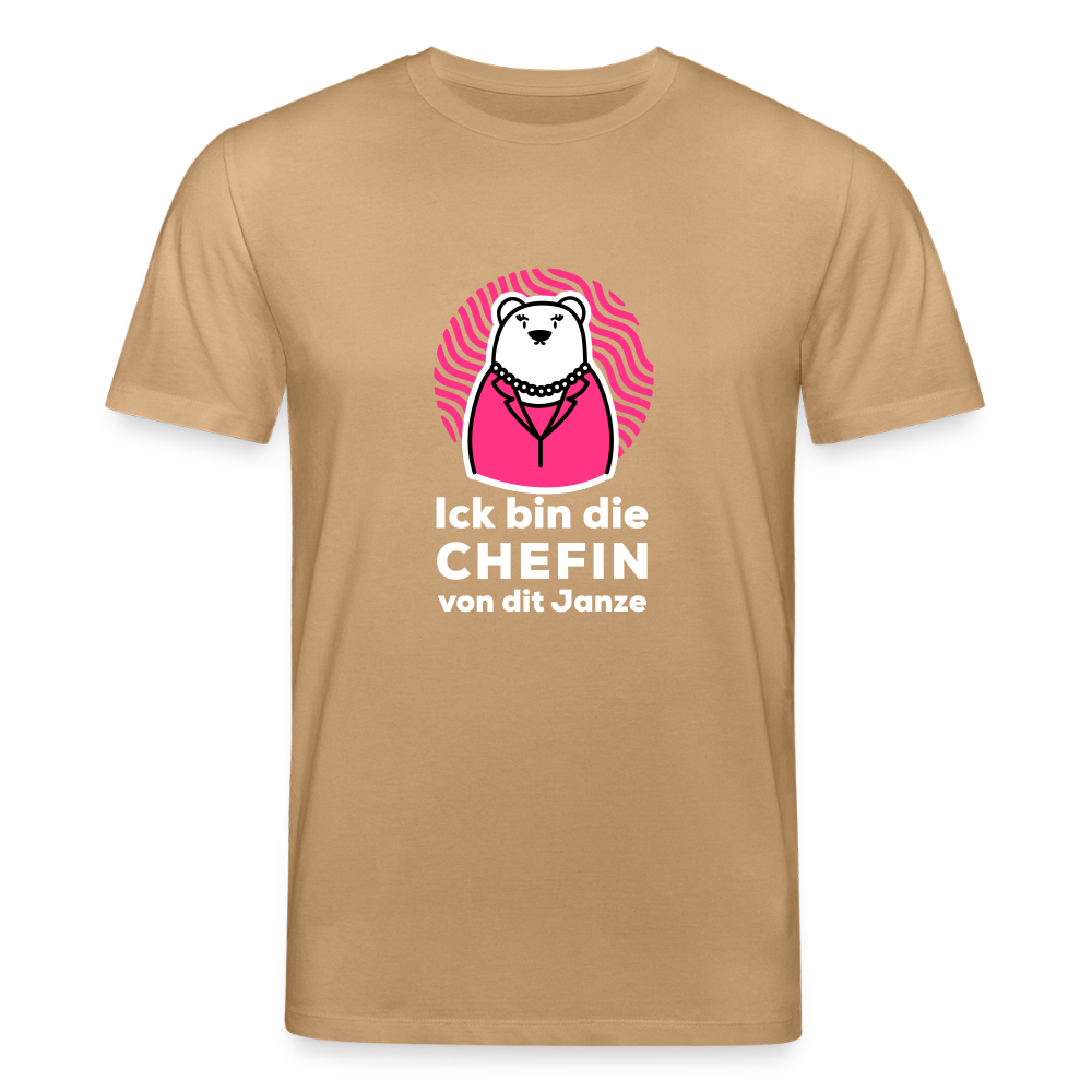 Chefin - Unisex Bio T-Shirt - Karamell
