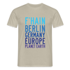 F'hain - Planet Earth - Männer Premium T-Shirt - Sandbeige