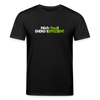 Nich faul! Energieeffizient! - Unisex Bio T-Shirt - Schwarz