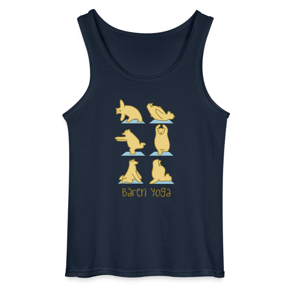 Bären Yoga - Männer Tank Top - Navy