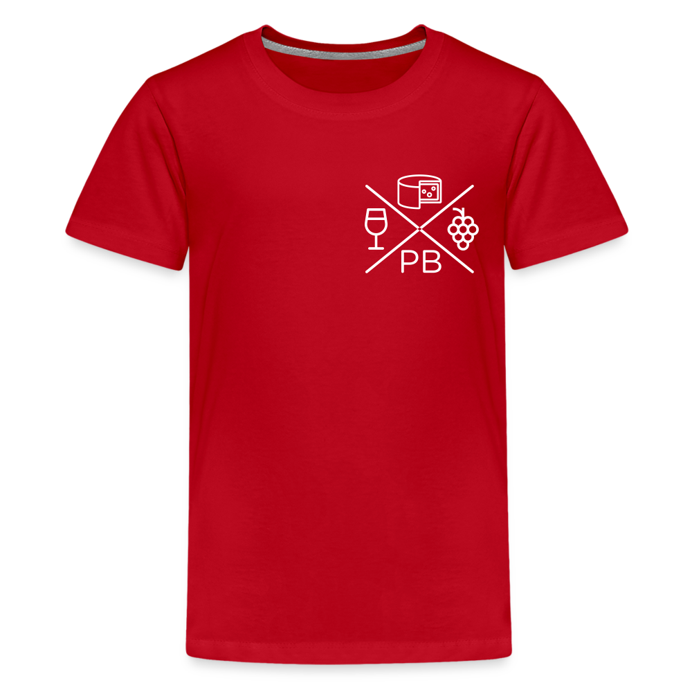 Prenzlauer Berg Kiez  - Teenager Premium T-Shirt - Rot