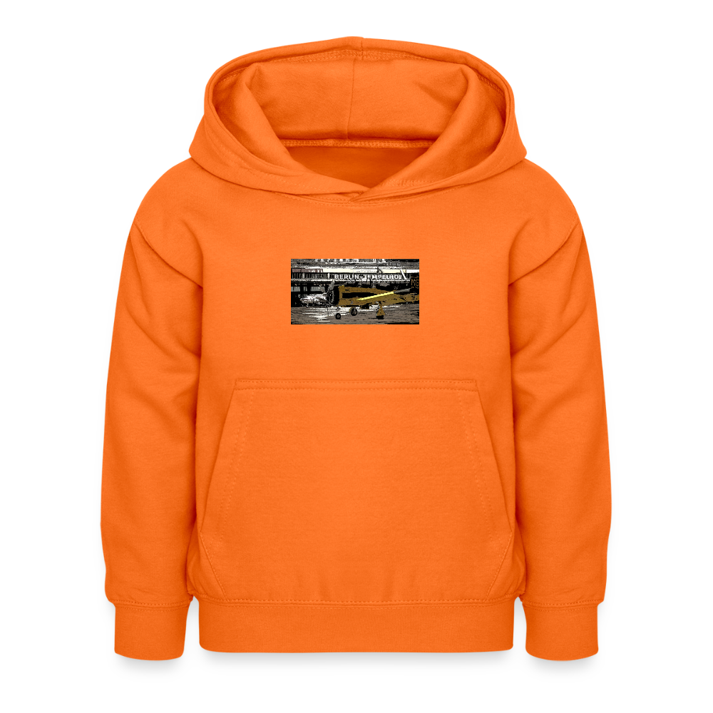 Tempelhof Flugzeug - Kinder Hoodie - Orange