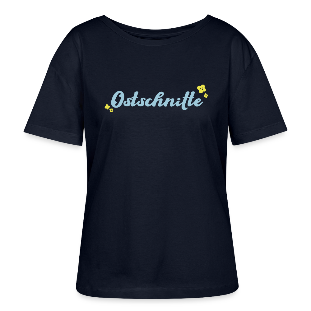 Ostschnitte - Relaxed Rundhals Frauen Bio-T-Shirt - Navy