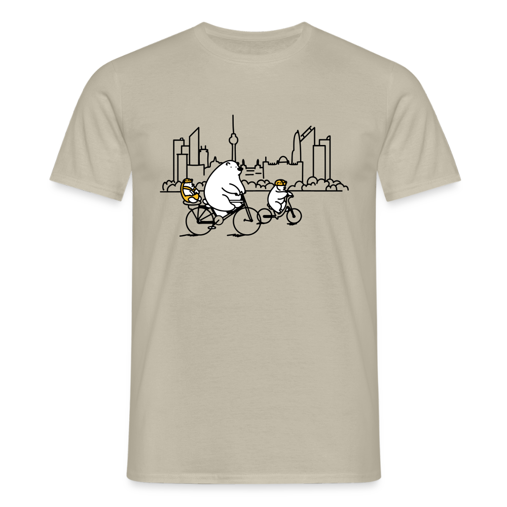 Fahrradtour Berlin - Männer Premium T-Shirt - Sandbeige