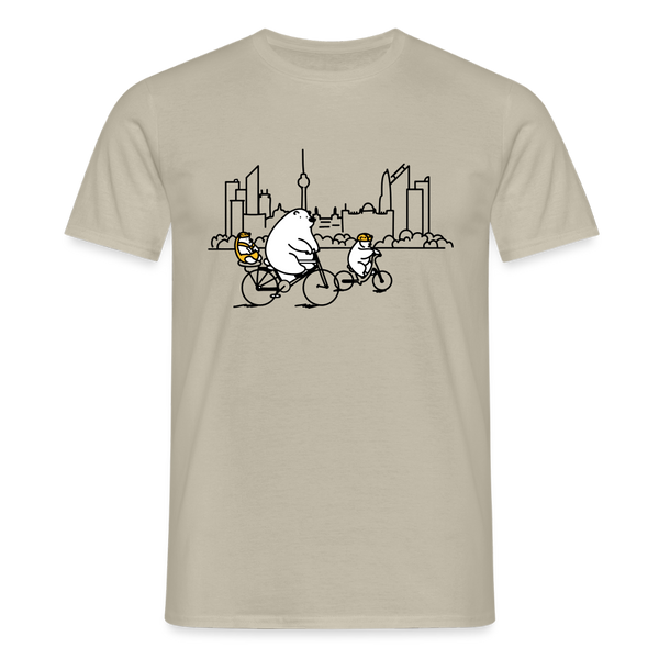 Fahrradtour Berlin - Männer Premium T-Shirt - Sandbeige