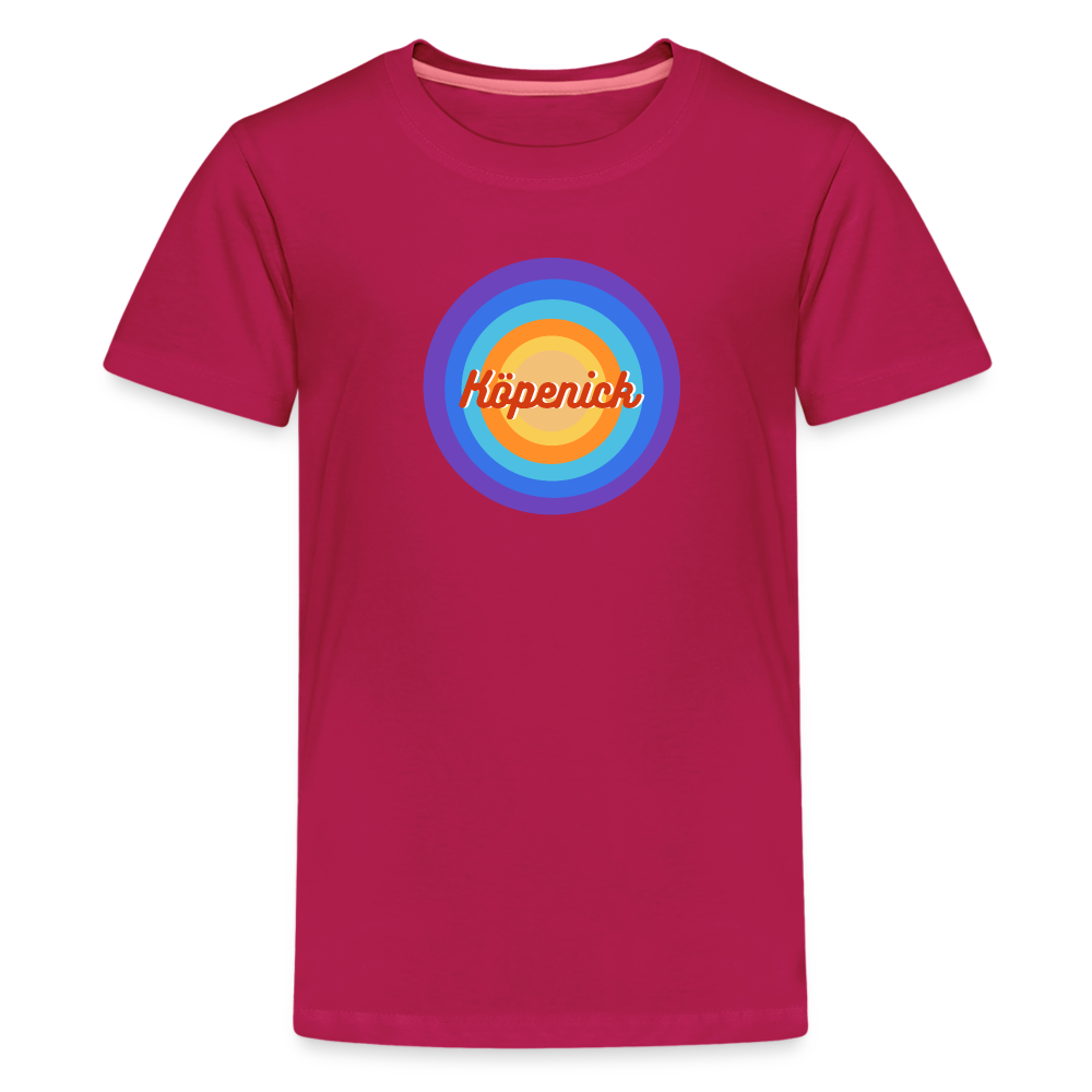Köpenick Retro - Teenager Premium T-Shirt - dunkles Pink