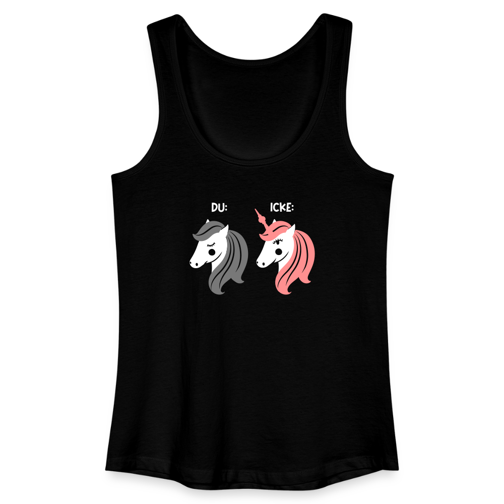 Berliner Einhorn - Frauen Bio Tank Top - Schwarz