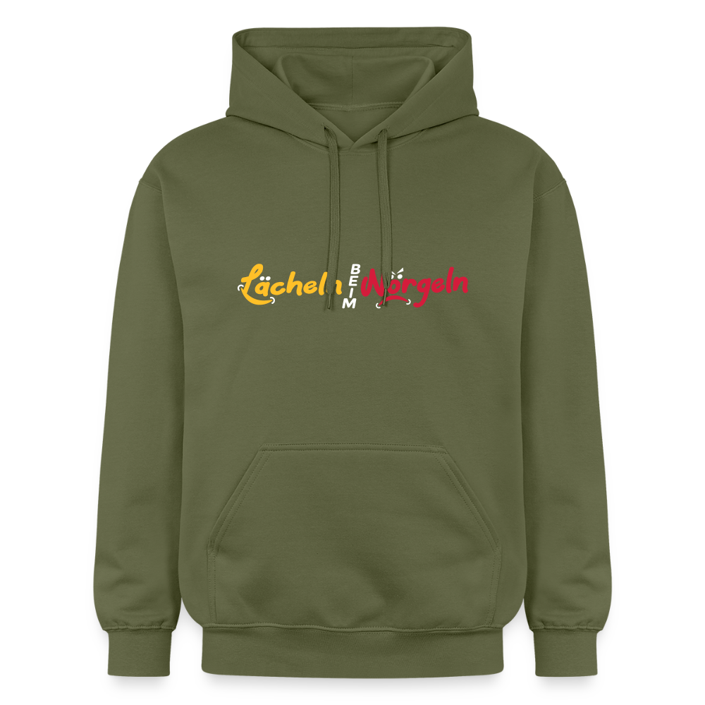Lächeln beim Nörgeln - Hoodie - Militärgrün
