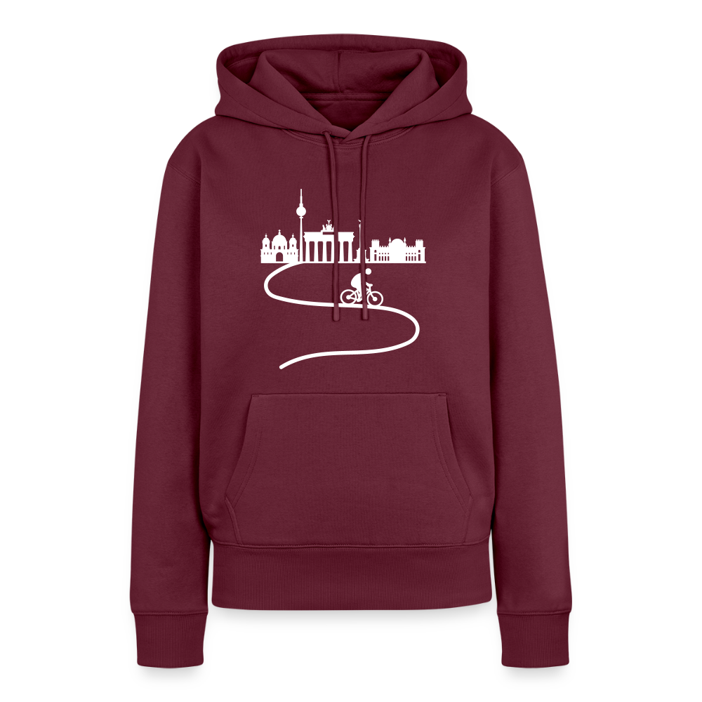 Aus der Stadt - Frauen Premium Hoodie - Burgunderrot