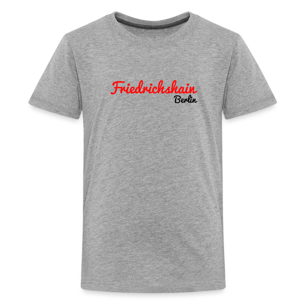 Friedrichshain Berlin - Teenager Premium T-Shirt - Grau meliert