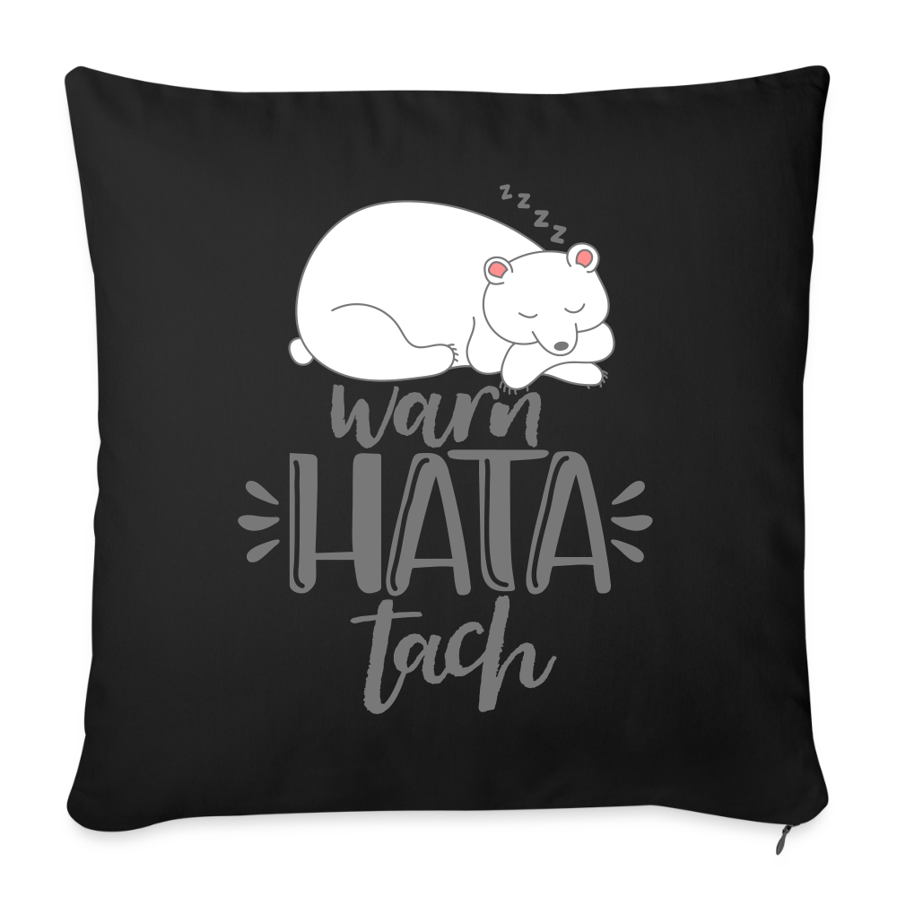 WarnHataTach - Sofakissen mit Füllung (45 x 45 cm) - Schwarz