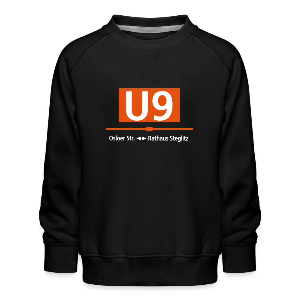 U9 - Kinder Premium Sweatshirt - Schwarz