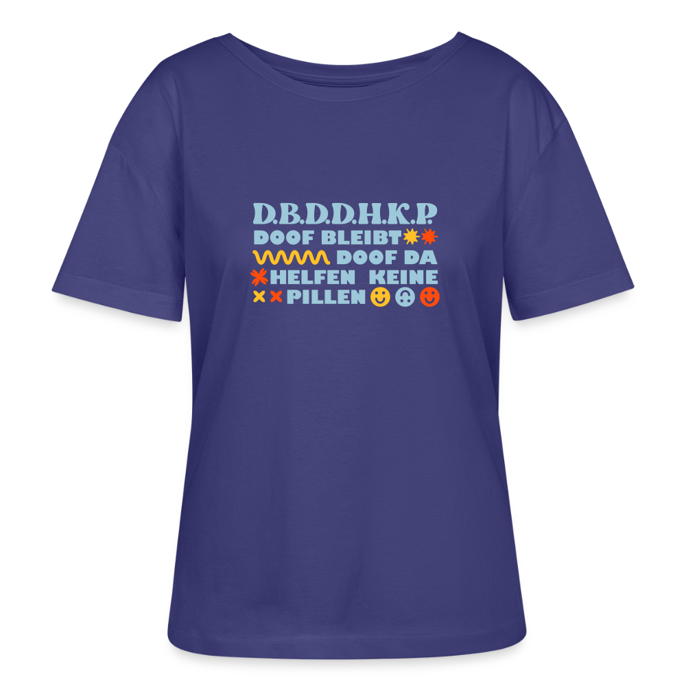 d.b.d.d.h.k.P - Relaxed Rundhals Frauen Bio-T-Shirt - Dämmerung