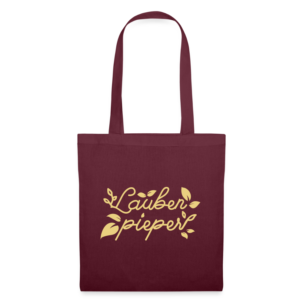 Lauben pieper - Stoffbeutel - Burgunderrot
