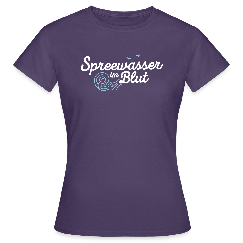 Spreewasser im Blut - Frauen Premium T-Shirt - Dunkellila