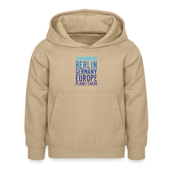 Lichtenberg Planet Earth - Kinder Hoodie - Sand