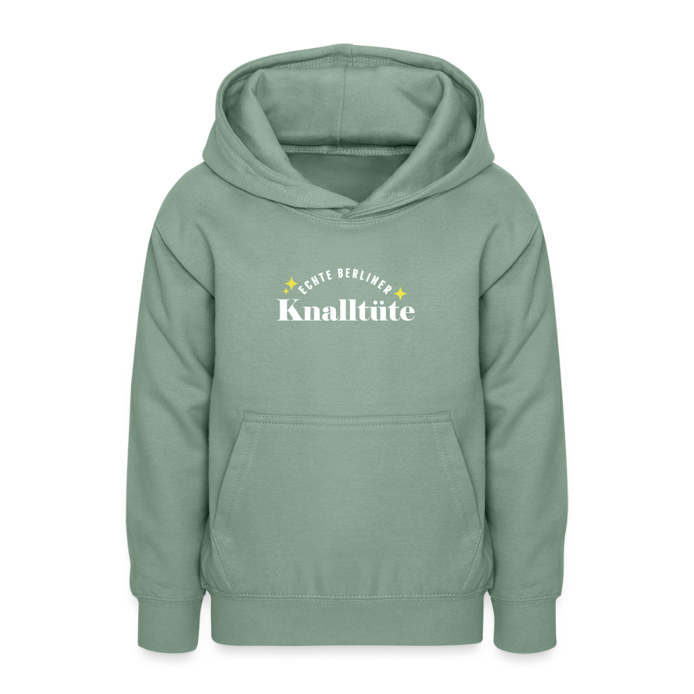 Echte Berliner Knalltüte - Teenager Hoodie - Graugrün