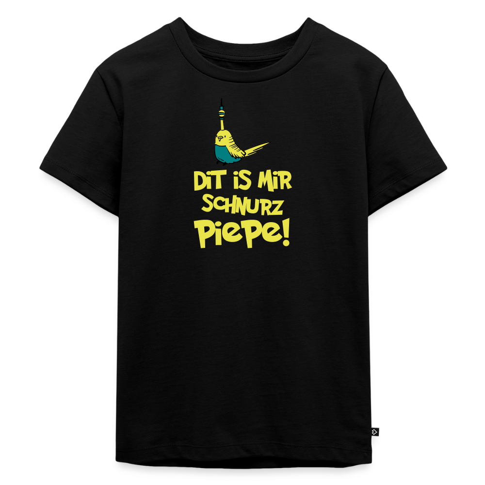 Schnurz Piepe mit Piep - Kinder Premium T-Shirt - Schwarz