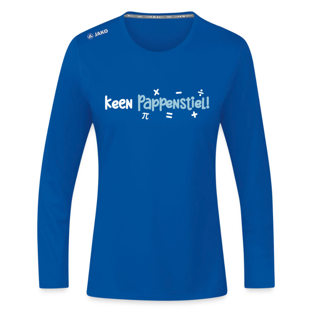keen Pappenstiel! - Frauen Sport Langarmshirt - Royalblau