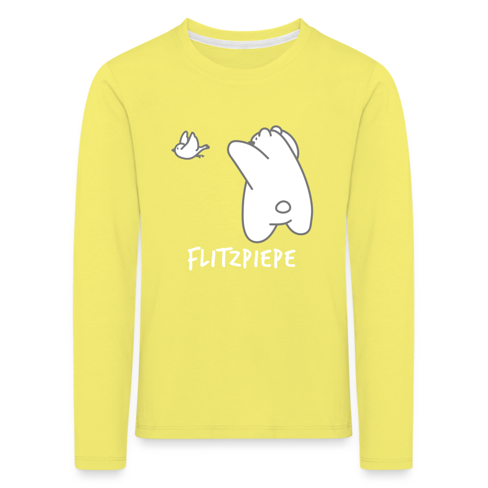 Flitzpiepe - Kinder Langarmshirt - Gelb