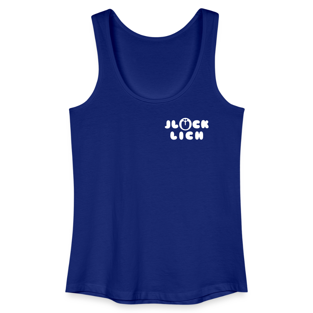 Jlücklich - Frauen Bio Tank Top - Königsblau