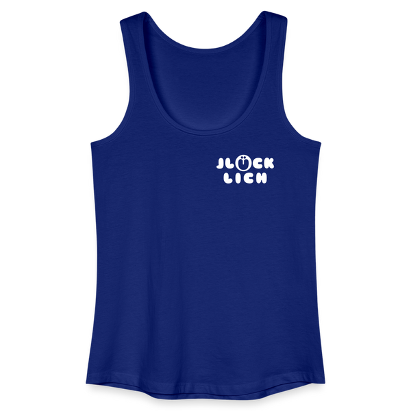 Jlücklich - Frauen Bio Tank Top - Königsblau