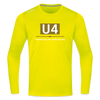 U4 - Männer Sport Langamshirt - Neongelb