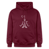 Eiffelturm in Berlin Bonjour - Hoodie - Maroon