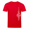 Fernsehturm der Noten - Unisex Bio T-Shirt - Rot
