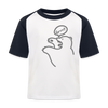 Böser Berliner Bär - Kinder Baseball T-Shirt - Weiß/Navy
