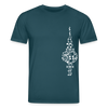 Fernsehturm der Noten - Unisex Bio T-Shirt - Dunkles Petrol