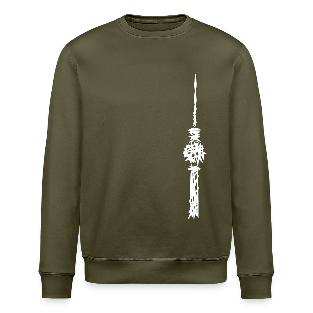Fernsehturm Zick zack - Unisex Bio Sweatshirt - Khaki