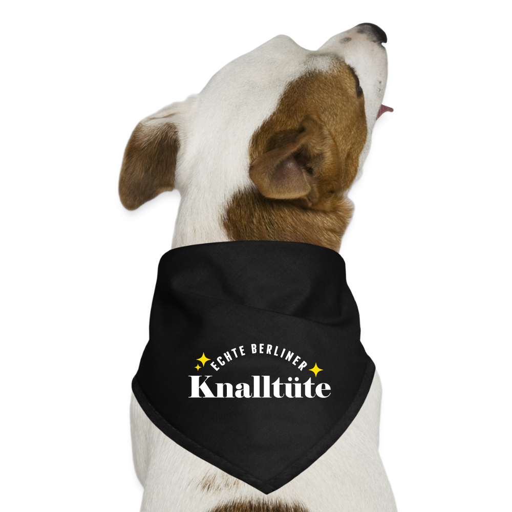 Echte Berliner Knalltüte - Hunde-Bandana - Schwarz