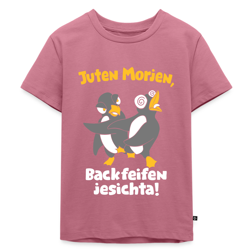 Juten Morjen, Backfeifenjesichta! - Kinder Premium T-Shirt - Mauve