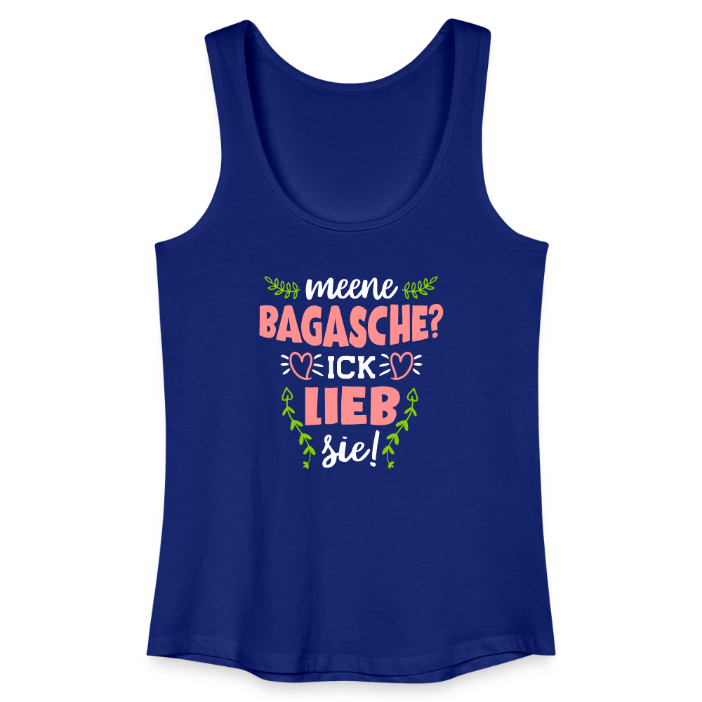 Meene Bagasche Ick Lieb Sie - Frauen Bio Tank Top - Königsblau