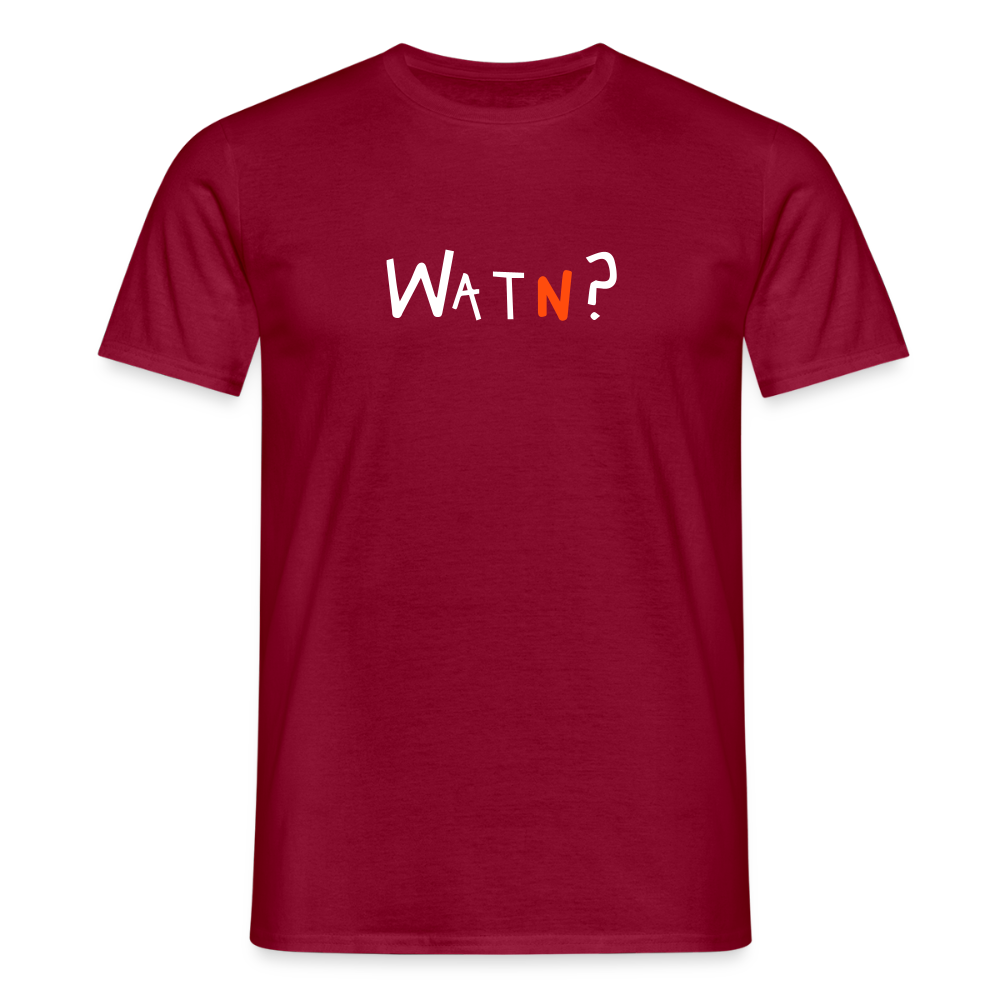 WATN? - Männer Premium T-Shirt - Ziegelrot