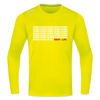 030 Berlin - Männer Sport Langamshirt - Neongelb