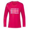 PRODUZIERT IN BERLIN - Frauen Sport Langarmshirt - dunkles Pink