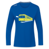 Die U-Bahn kommt - Frauen Sport Langarmshirt - Royalblau